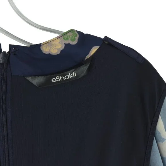 eshakti Wide Leg Jumpsuit Floral Plunge Neckline Kimono style ESTIMATED SIZE M - Picture 14 of 16